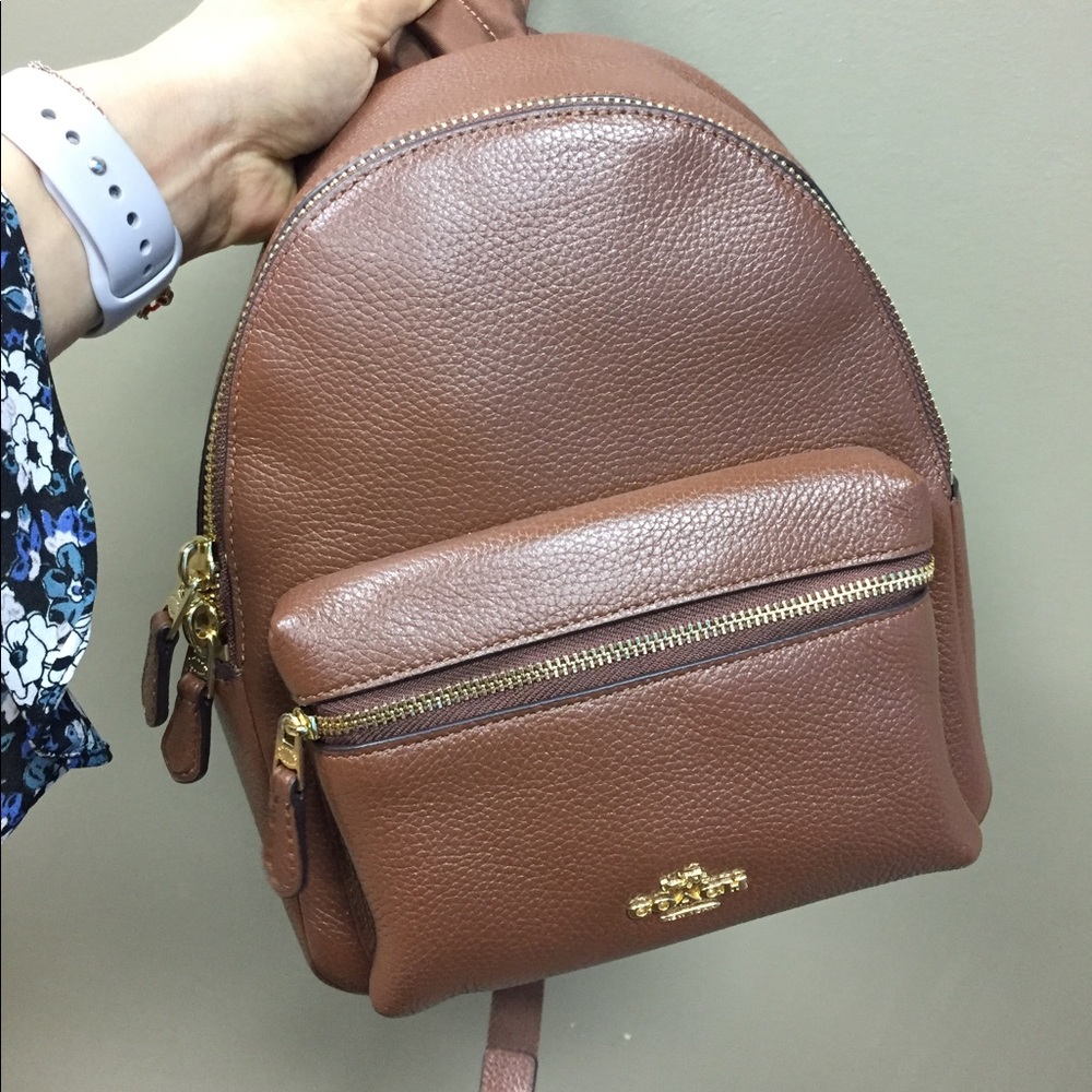 Coach Leather Small Backpack Bag